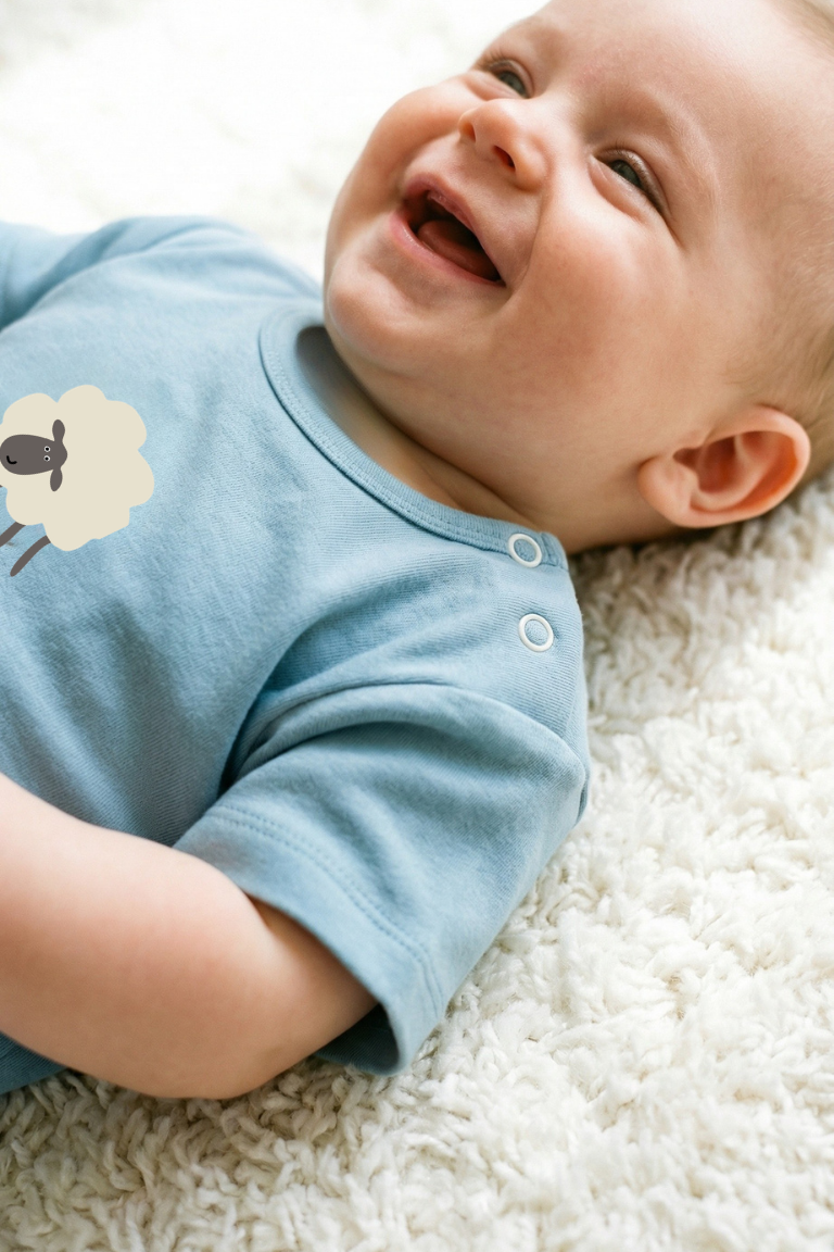 4 'li Pijama Takımı| Little's World Minik Kuzu ve Göl Mavisi