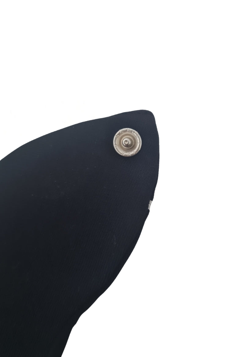 Premium Su Geçirmez Bandana Önlük | Cilt Dostu Penye & YKK Çıtçıt (siyah yıldız)