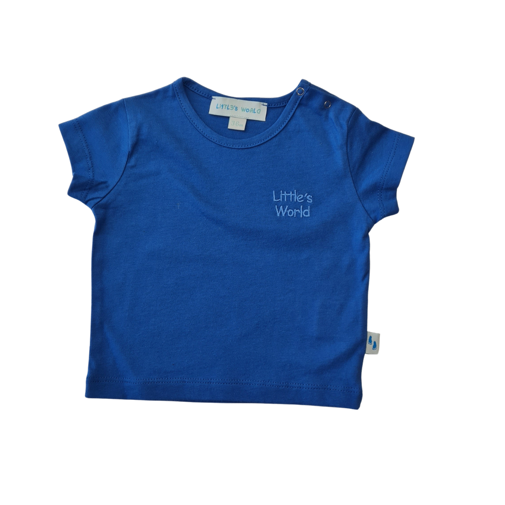 İkili Bebek Kirpi Tişört Takımı Mavi - Pamuklu 0-24 Ay | Little's World