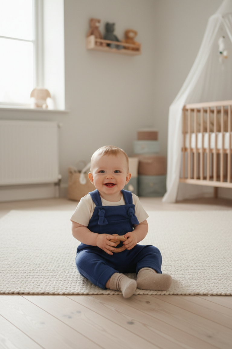 İlikli Bebek Salopet Blue Ribbon| Little's World