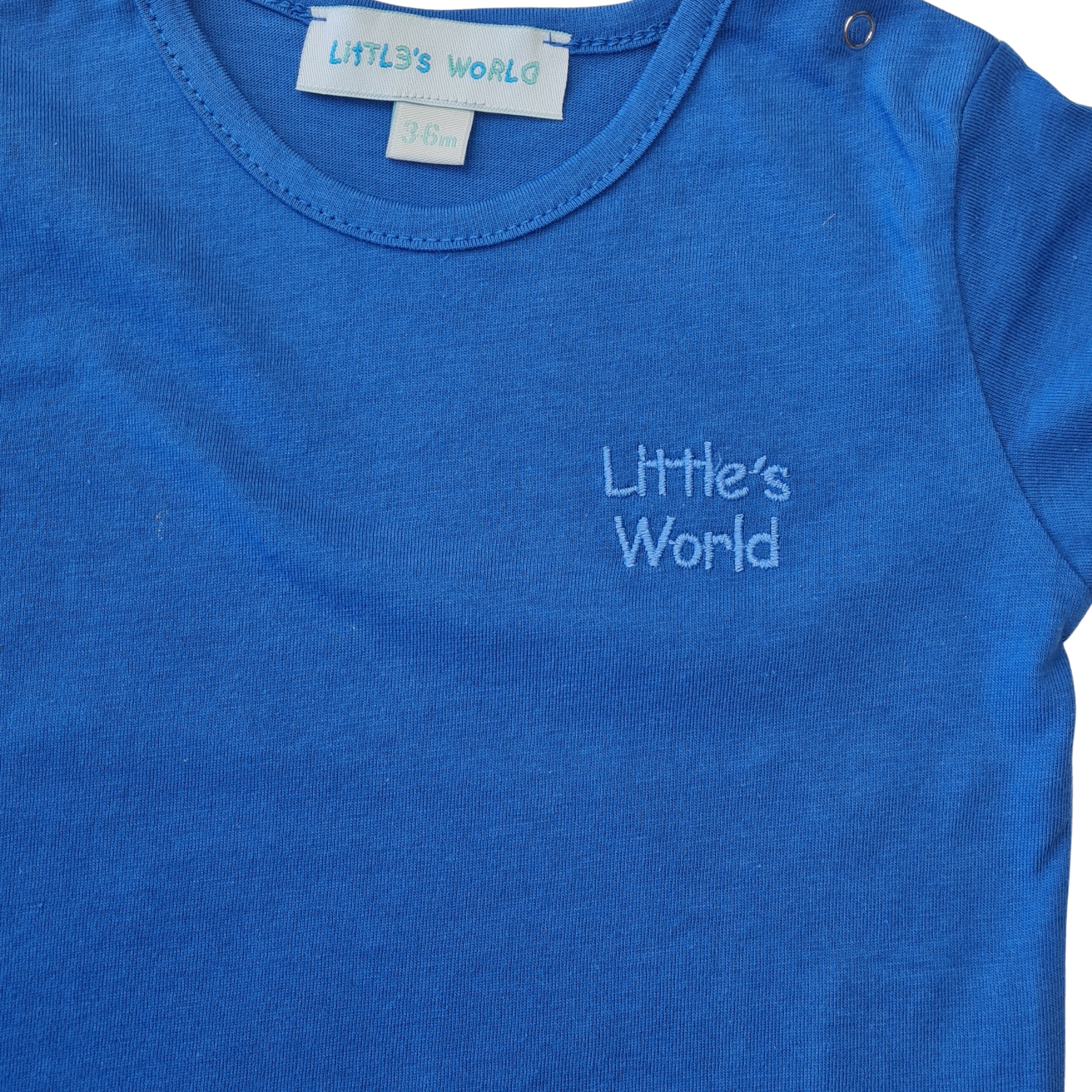 İkili Bebek Kirpi Tişört Takımı Mavi - Pamuklu 0-24 Ay | Little's World