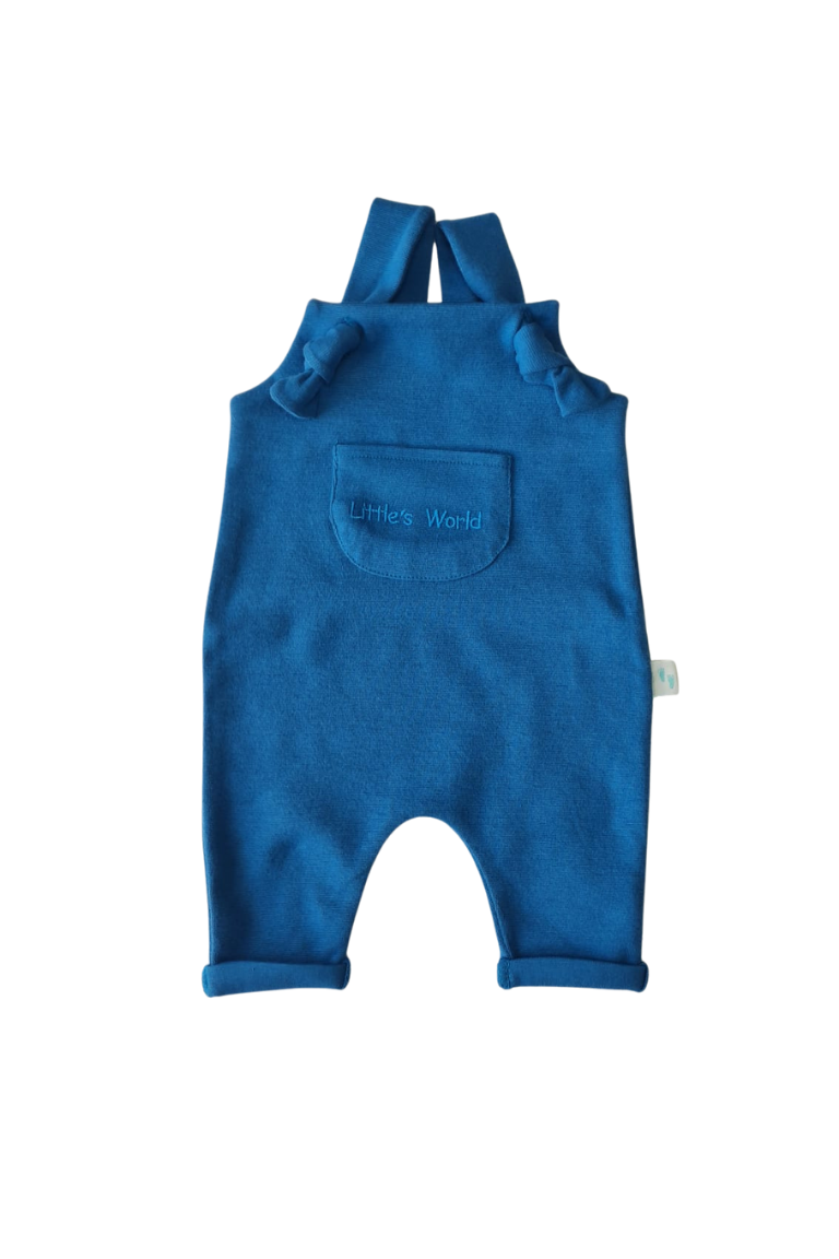 İlikli Bebek Salopet Mavi-  Little's World