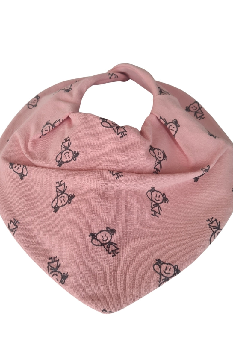 Premium Su Geçirmez Bandana Önlük | Cilt Dostu Penye & YKK Çıtçıt  (şeftali)