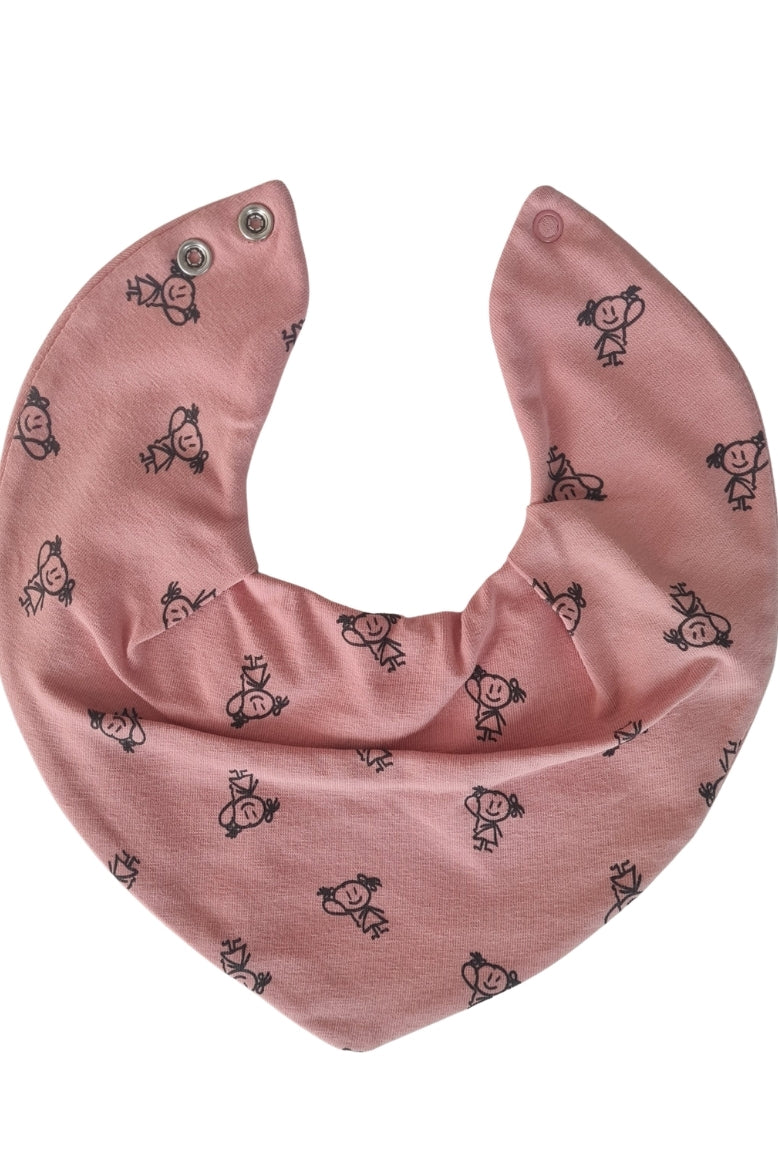 Premium Su Geçirmez Bandana Önlük | Cilt Dostu Penye & YKK Çıtçıt  (şeftali)