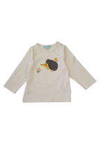 İkili Bebek Kirpi Tişört Takımı Ekru - Pamuklu 0-24 Ay | Little's World