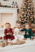 Pamuklu tüm renkler bebek alt üst takım - tam görünüm