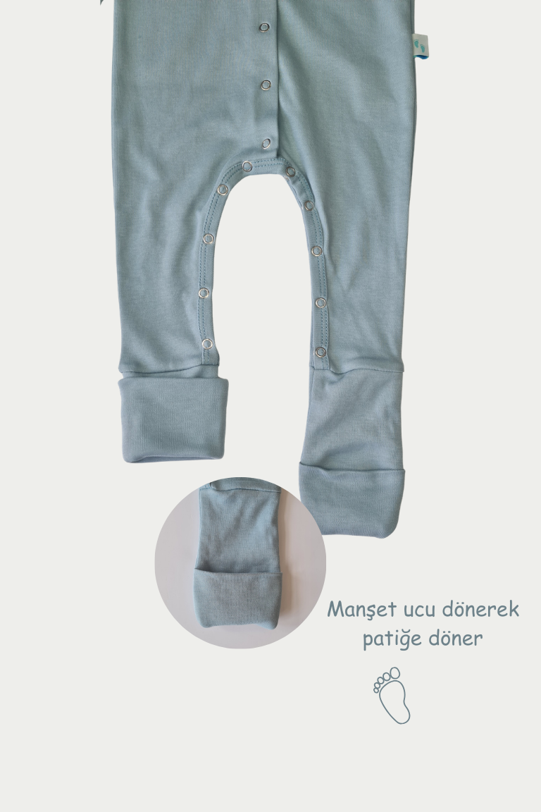 Patikli ve Eldivenli Tulum| Little's World Minik Kuzu Göl Mavisi