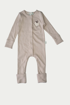 Patikli ve Eldivenli Tulum| Little's World Minik Kuzu Fildişi Latte