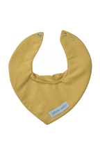 3'lü  Premium Su Geçirmez Bandana Önlük Set | Cilt Dostu Penye & YKK Çıtçıt Little's World Nakışlı Mimoza,Light Yellow ,Pink