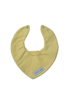 3'lü  Premium Su Geçirmez Bandana Önlük Set | Cilt Dostu Penye & YKK Çıtçıt Little's World Nakışlı Mimoza,Light Yellow ,Pink