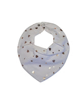 Premium Su Geçirmez Bandana Önlük | Cilt Dostu Penye & YKK Çıtçıt (Beyaz)