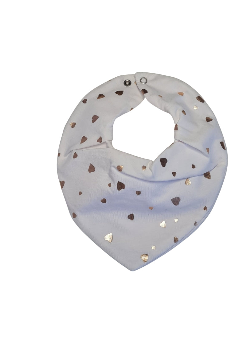 Premium Su Geçirmez Bandana Önlük | Cilt Dostu Penye & YKK Çıtçıt (Beyaz)