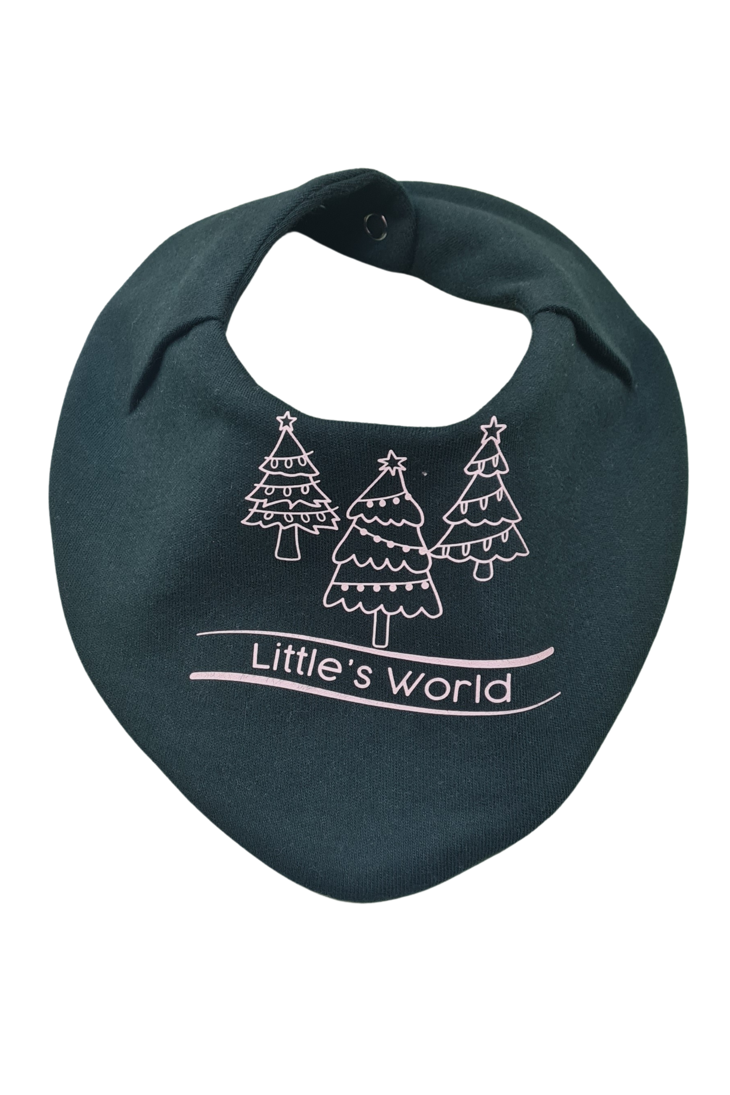 Premium Su Geçirmez Bandana Önlük | Cilt Dostu Penye & YKK Çıtçıt  Yılbaşı Ağaç Çam Yeşili