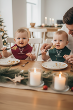 Premium Su Geçirmez Bandana Önlük | Cilt Dostu Penye & YKK Çıtçıt  Yılbaşı Geyik Çam Yeşili