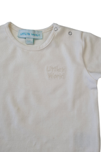 İkili Bebek Kirpi Tişört Takımı Ekru - Pamuklu 0-24 Ay | Little's World