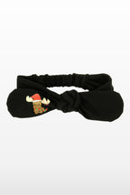 Anne–Kız Lastikli Bandana | Penye Kumaş Little's World Kırmızı