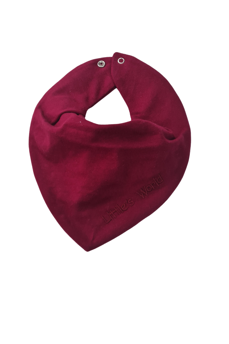 3'lü  Sıvı Geçirmez  Bebek  Önlük Set  Sarı Pembe Bordo Nakışlı