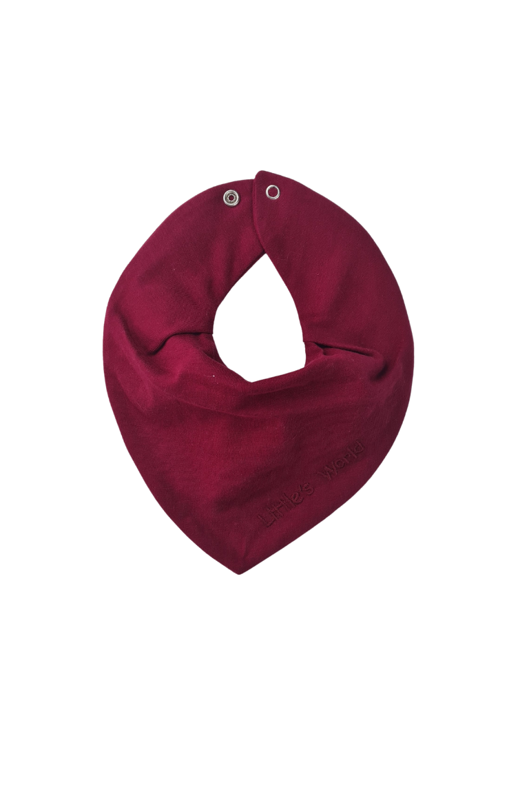 3'lü  Sıvı Geçirmez  Bebek  Önlük Set  Sarı Pembe Bordo Nakışlı
