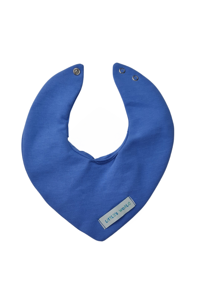 3'lü  Premium Su Geçirmez Bandana Önlük Set | Cilt Dostu Penye & YKK Çıtçıt Little's World Nakışlı Pembe ,Gri, Mavi