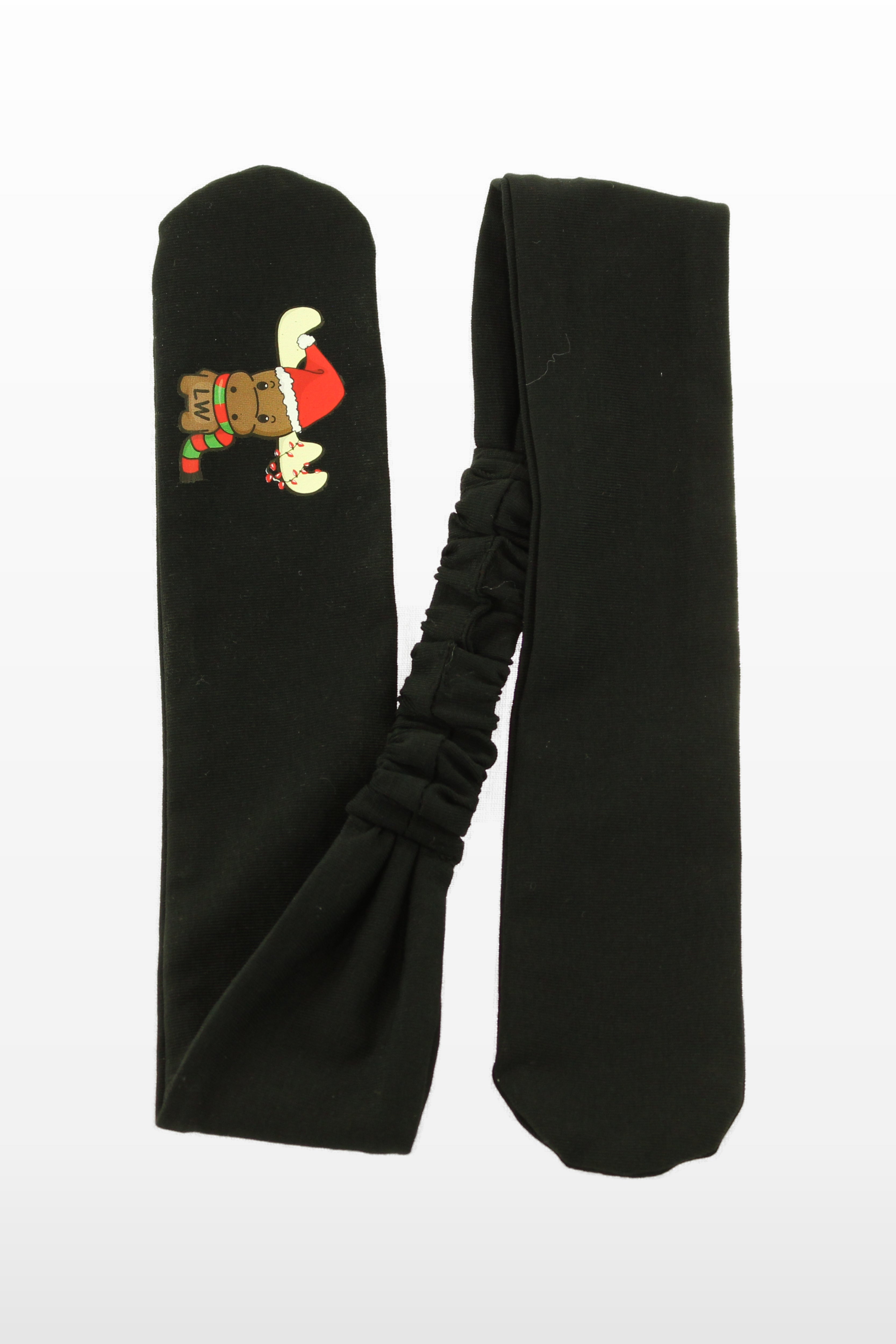 Anne–Kız Lastikli Bandana | Penye Kumaş Little's World Kırmızı