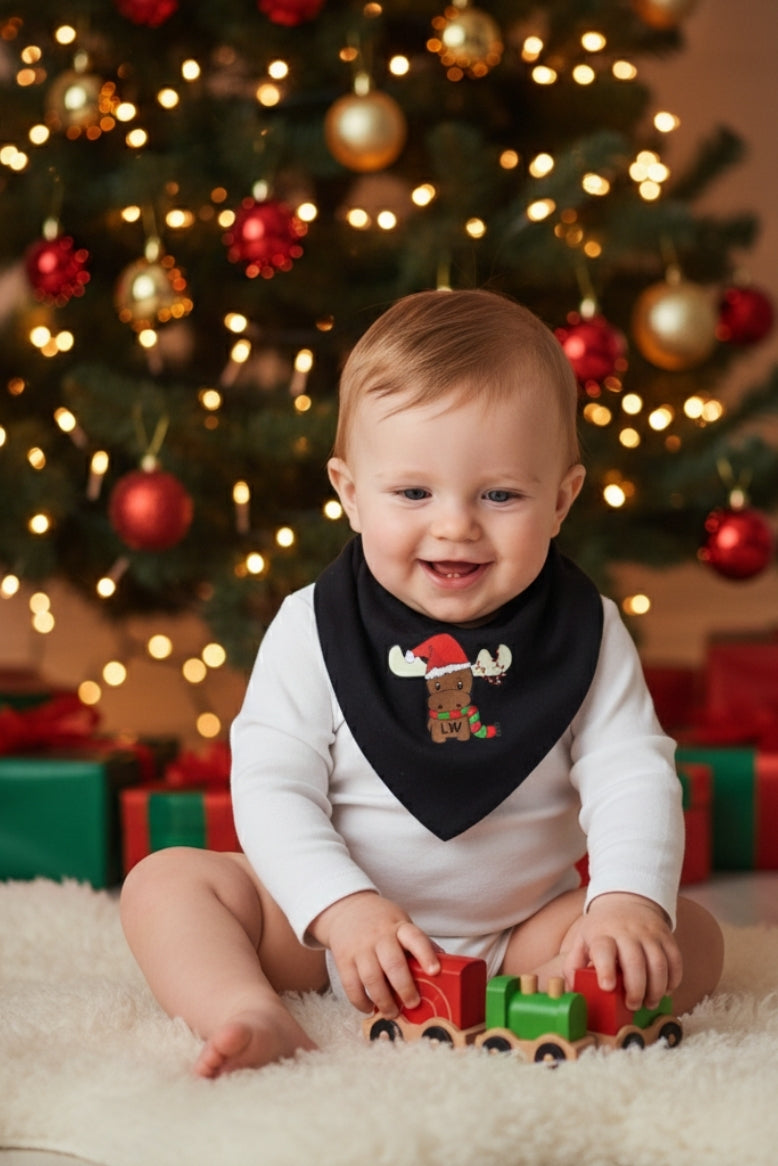 Premium Su Geçirmez Bandana Önlük | Cilt Dostu Penye & YKK Çıtçıt - Kırmızı