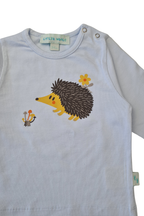 İkili Bebek Kirpi Tişört Takımı Mavi - Pamuklu 0-24 Ay | Little's World