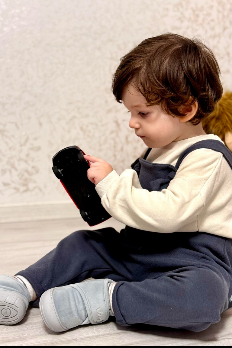 İlikli Bebek Salopet Antrasit  | Little's World