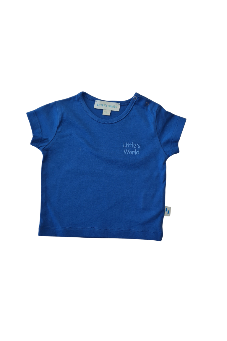 İkili Bebek Kirpi Tişört Takımı Mavi - Pamuklu 0-24 Ay | Little's World