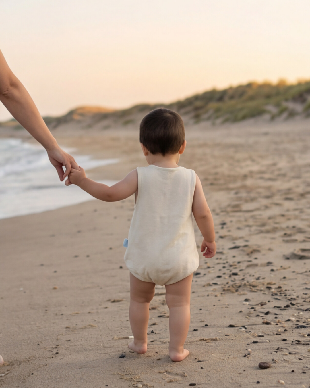 Askılı Yazlık Bebek Tulum Silver Birch Minik Kuzu Baskılı