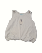 Askılı Yazlık Bebek Tulum Silver Birch Minik Kuzu Baskılı