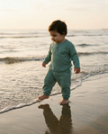 Bebek Sweatshirt  Shale Green Su Dalgası Desen - Simya