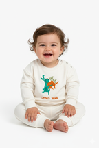 Young koleksiyon ekru bebek sweatshirt - kullanım görünümü