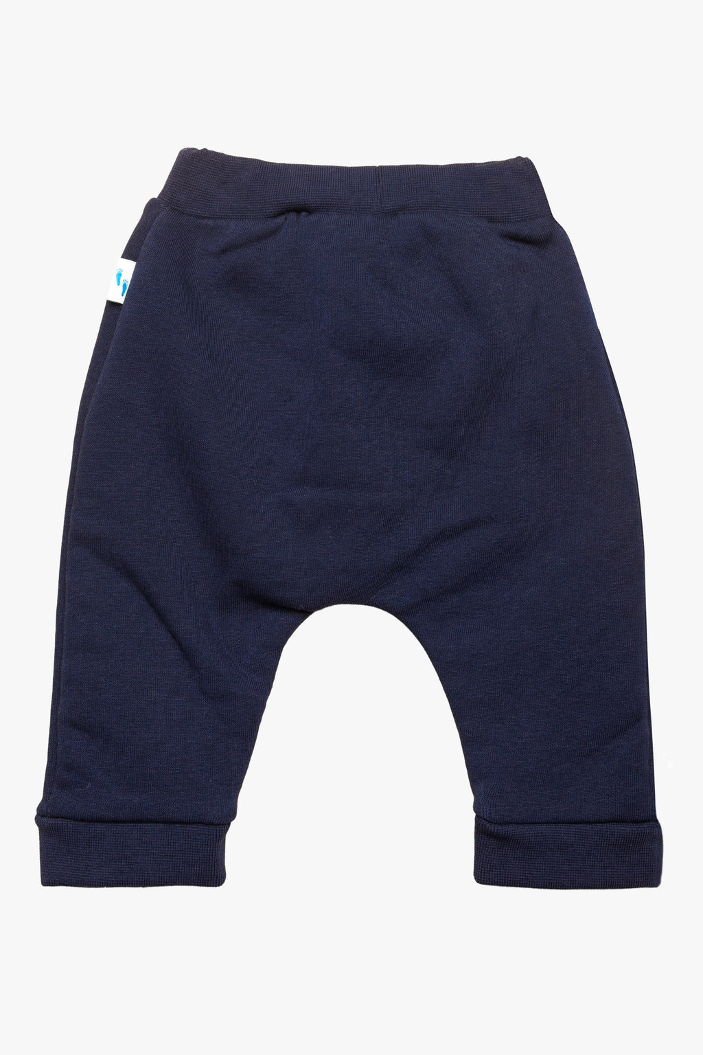Pamuklu lacivert bebek pantolon - arka görünümü