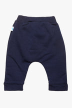 Pamuklu lacivert bebek pantolon - arka görünümü