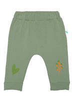 Pamuklu mint bebek eşofman seti - detay görünümü