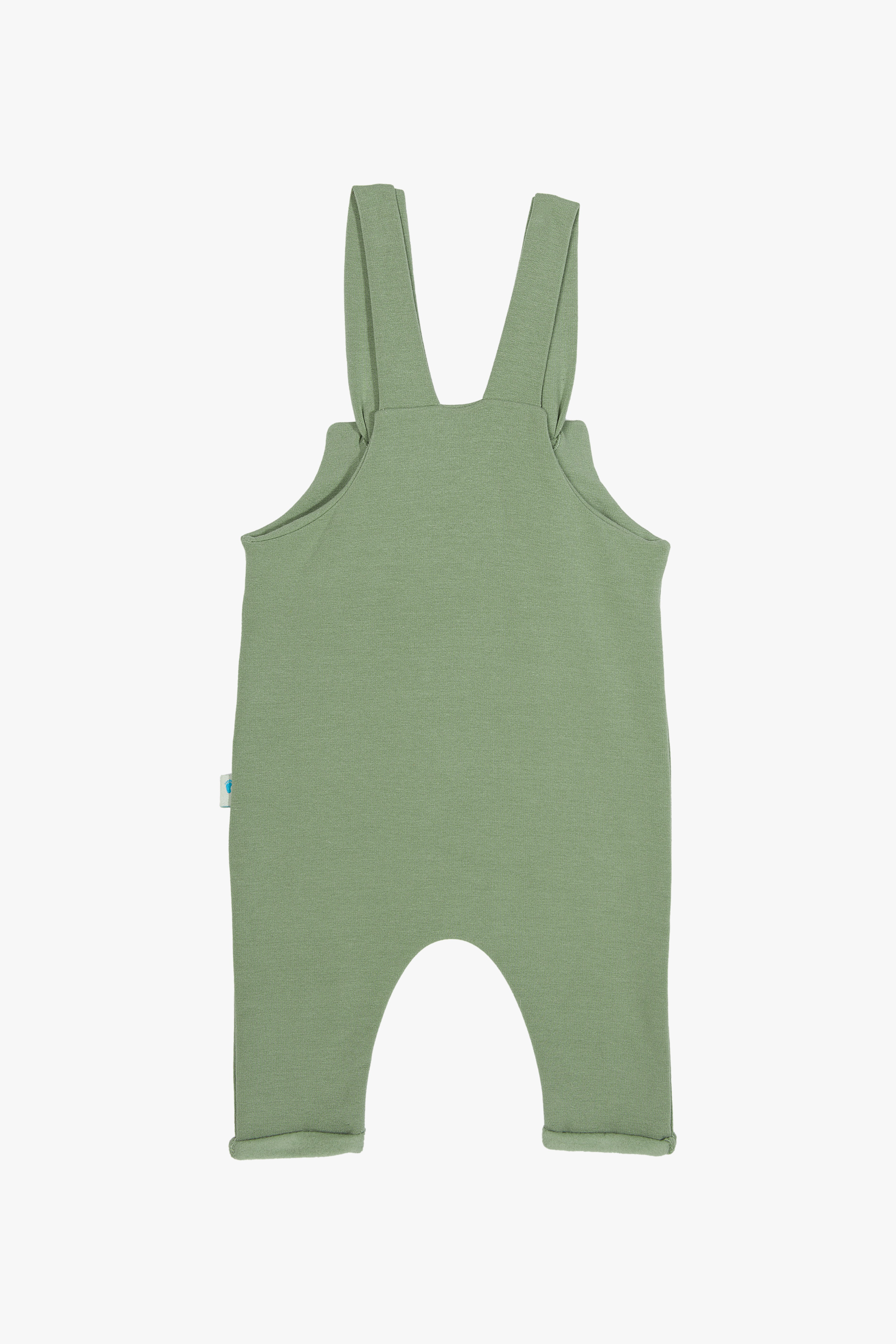 İlikli Bebek Salopet Mint Yeşil - Pamuklu Tulum 0-24 Ay | Little's World