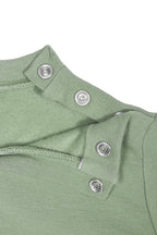 Pamuklu mint bebek alt üst takım - detay görünümü