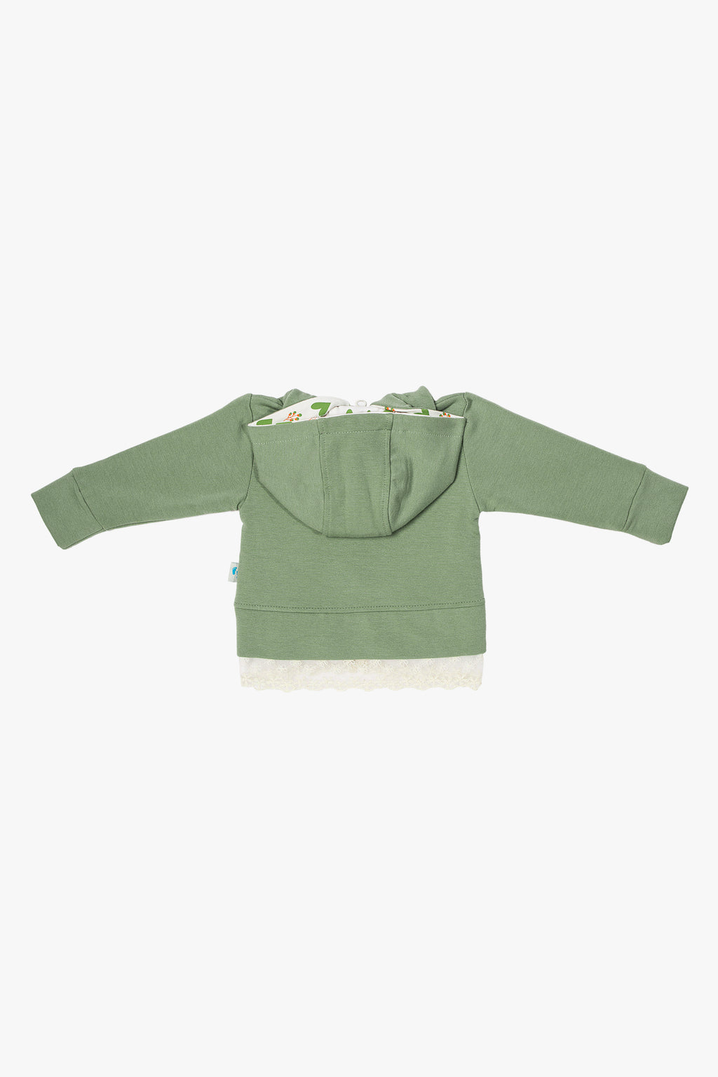 Mint bebek hoodie ve pantolon takımı - arka görünüm