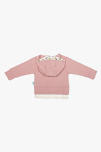 Pudra bebek hoodie ve pantolon takımı - arka görünüm