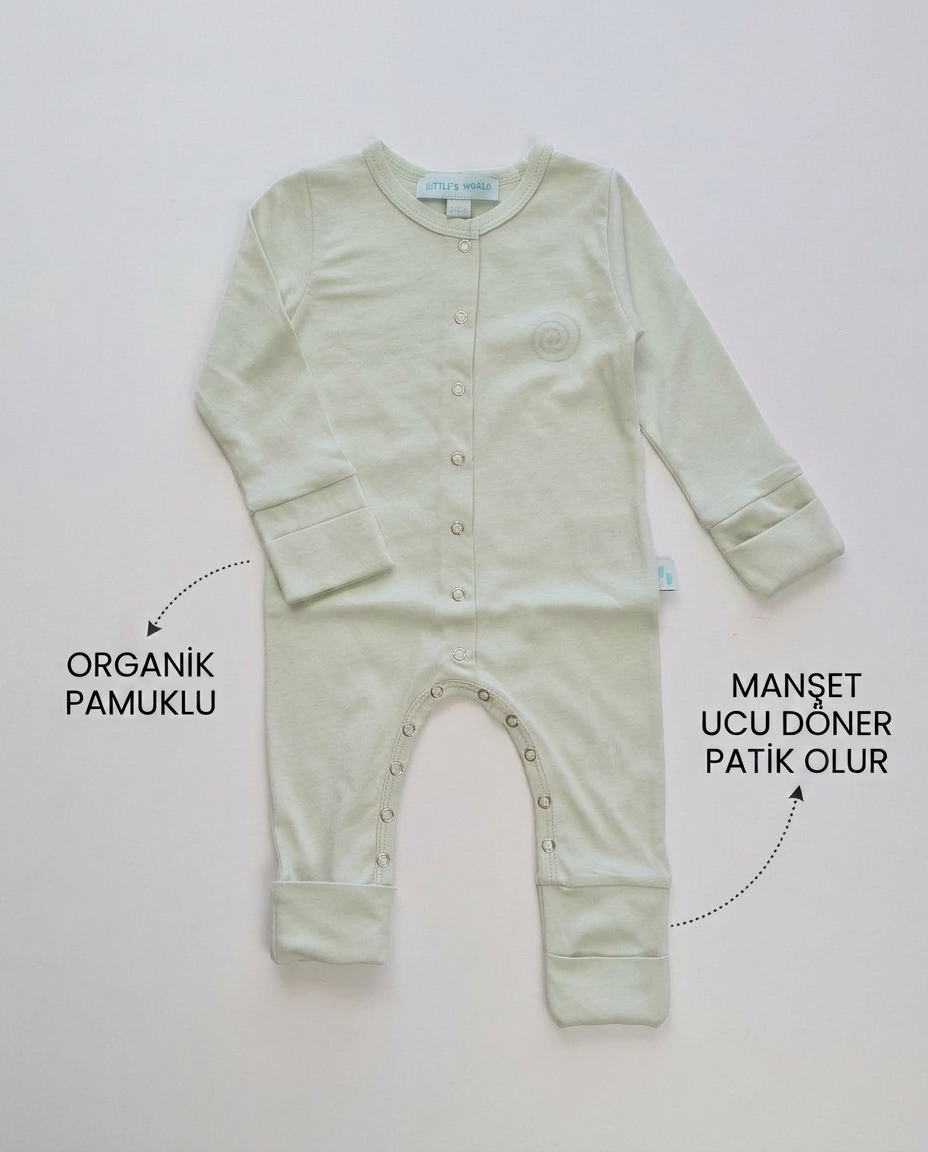 Kendinden Eldivenli Patikli Boyu Uzayan Tulum Green Lily Simya Spiral