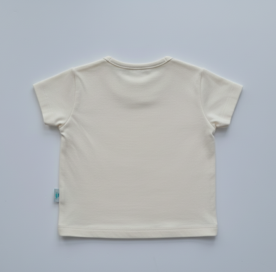 İkili Bebek Body Tişört Takımı Ekru - Pamuklu 0-24 Ay | Little's World