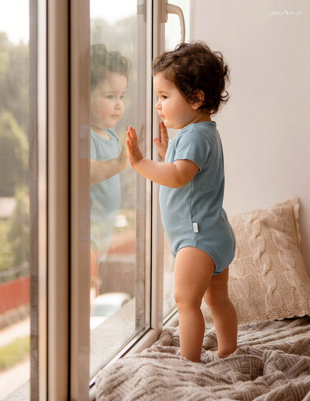 Bebek Kısa Kollu Çıtçıtlı Zıbın Göl Mavisi Body