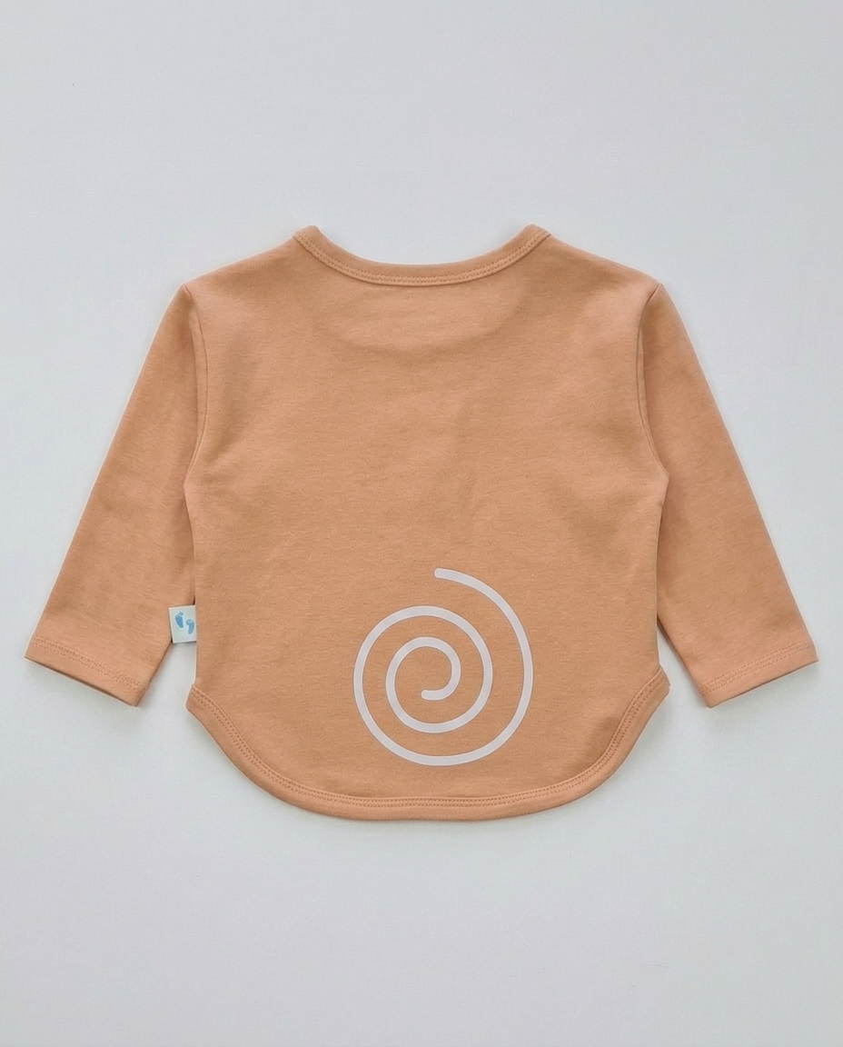 Bebek Sweathirt Toast Spiral Desen - Simya