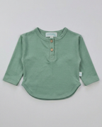 Bebek Sweatshirt  Shale Green Su Dalgası Desen - Simya