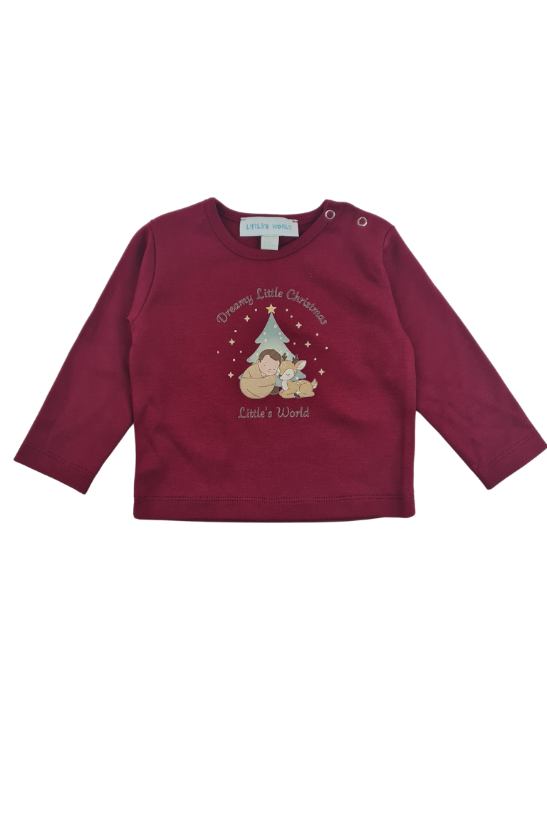 Yılbaşı kırmızı bebek kıyafeti - üst görünüm