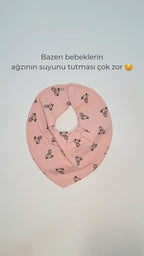 Premium Su Geçirmez Bandana Önlük | Cilt Dostu Penye & YKK Çıtçıt  (şeftali)
